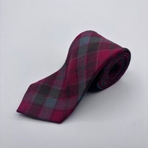 Robertson Clan Tartan Wool Tie Scotland Made Vtg Scottish Plaid 100% New Wool